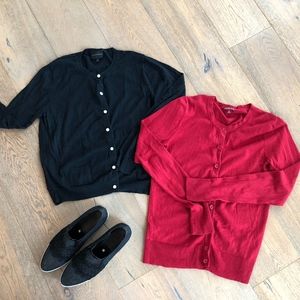2 for 1 Cardigan deal Black and Red